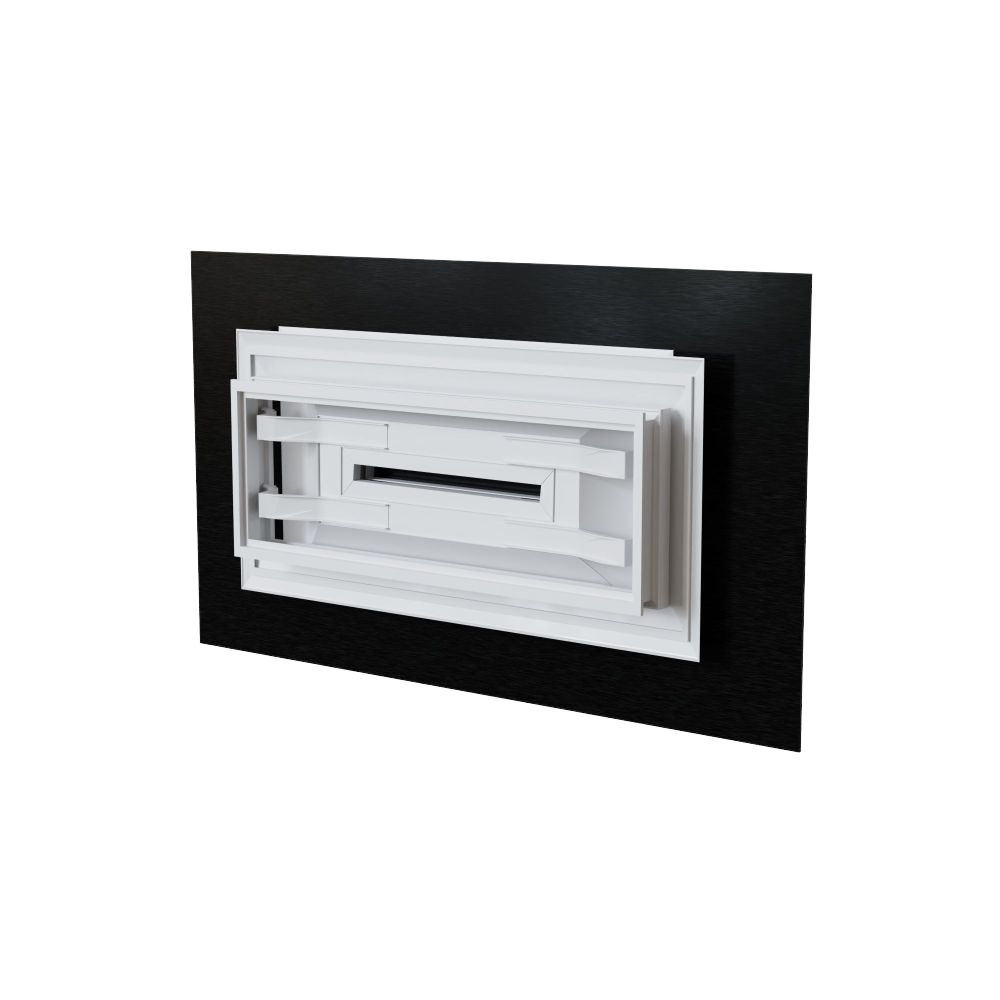 Baillindustrie - Grille soufflage Confort Black - Photo produit DIF400X150 BLACK vue arrière